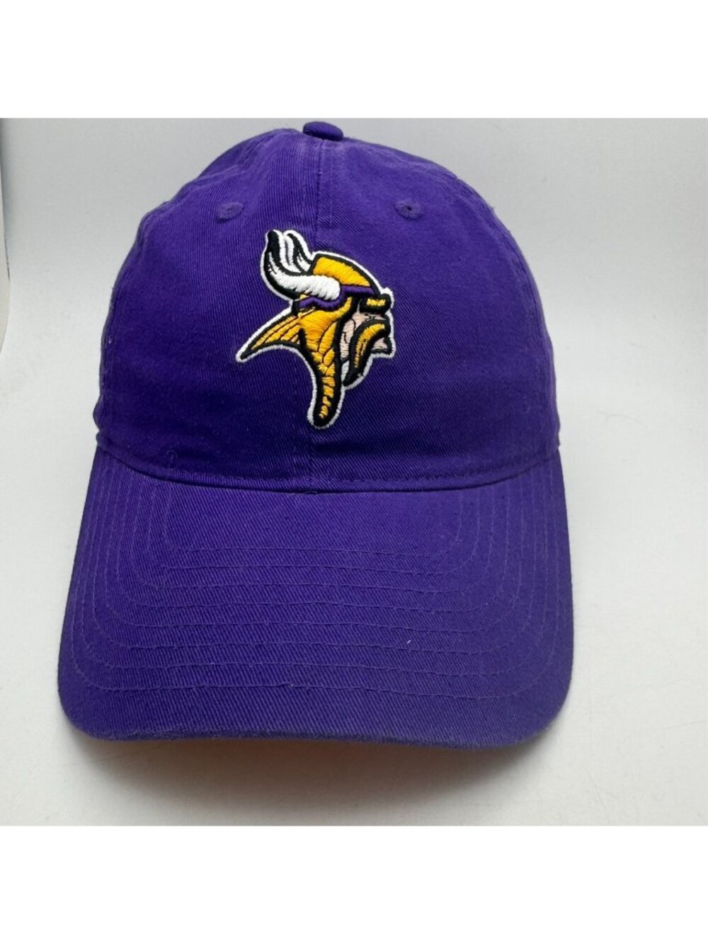 Minnesota Vikings Hat Cap NFL Team Apparel Purple Adjustable Strapback Football